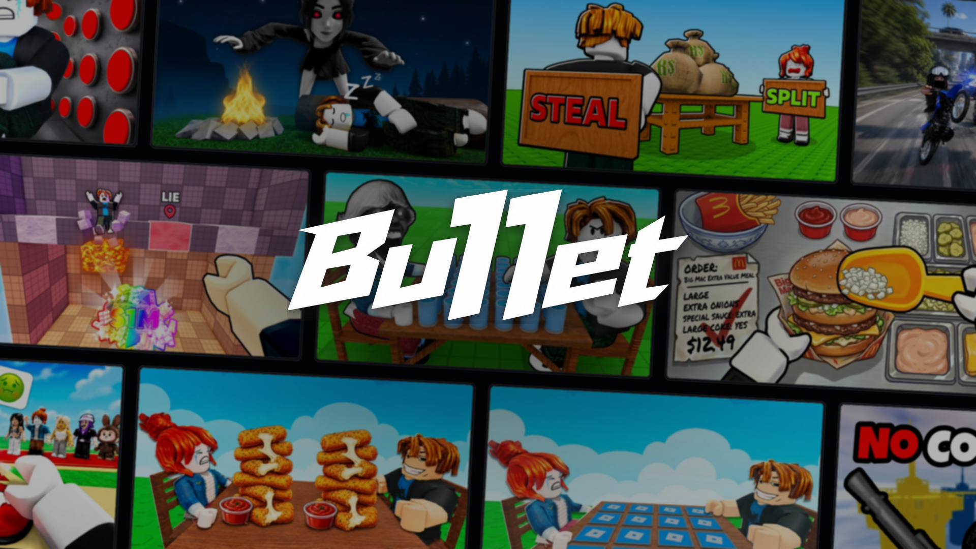 Bu11et Interactive game artwork and studio logo